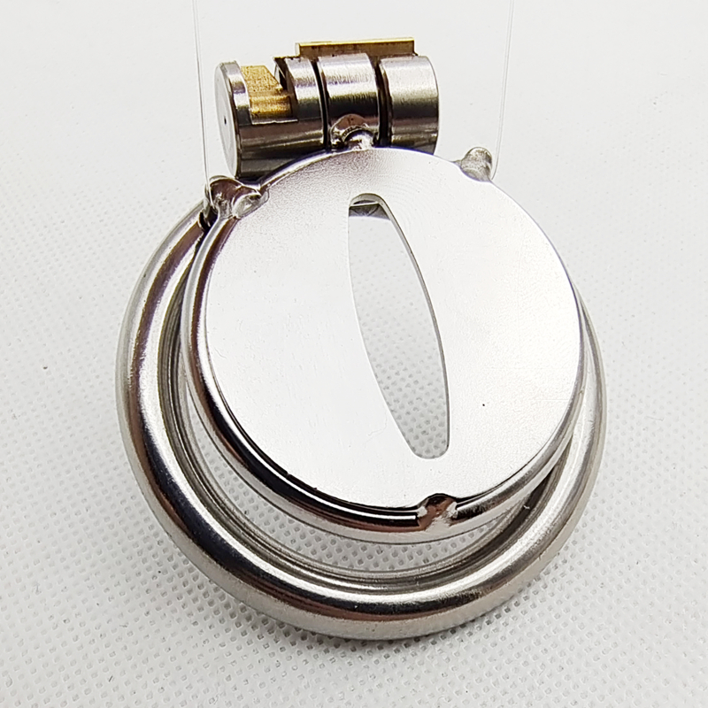 Dispositivo masculino de aço inoxidável pequeno super da castidade, gaiola uretral aumentada do galo do furo, anéis do galo, brinquedos sexuais do fetiche de bdsm para o homem gay