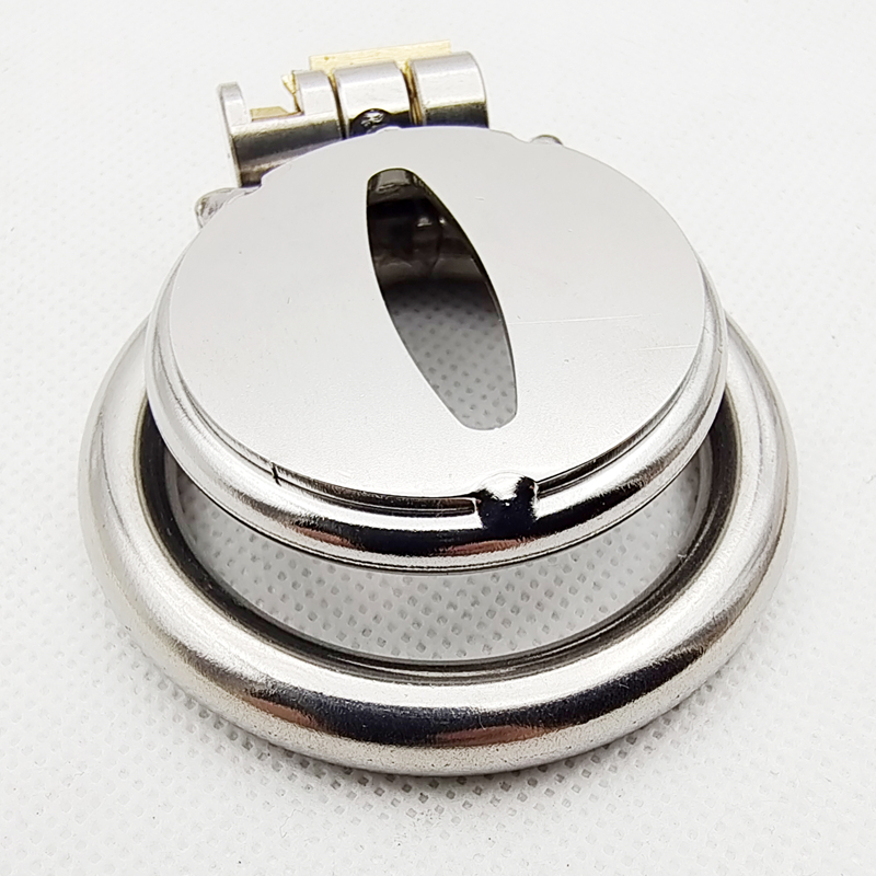 Dispositivo masculino de aço inoxidável pequeno super da castidade, gaiola uretral aumentada do galo do furo, anéis do galo, brinquedos sexuais do fetiche de bdsm para o homem gay