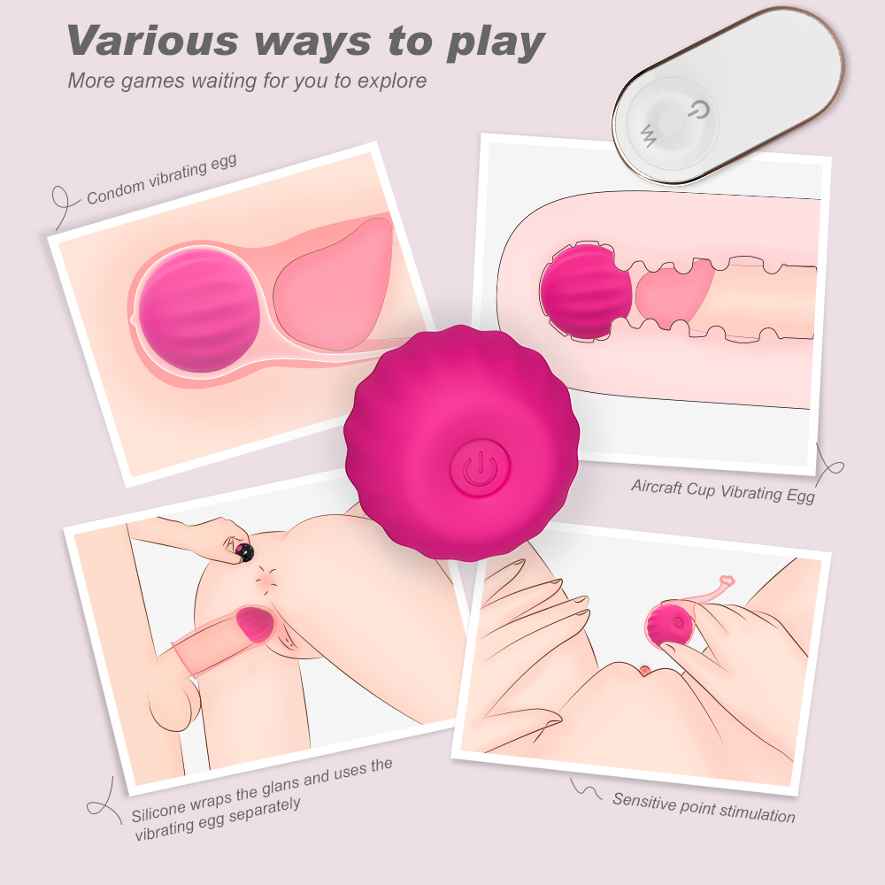 Novo controle sem fio masculino glans built-in preservativo vibratório bola g ponto estimulação vaginal vibrador ovo sexo brinquedos para casais