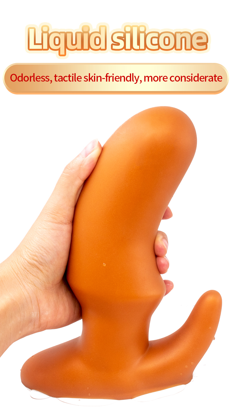 Dildo anal líquido de silicone, super macio, grande estimulador de ponto g, vaginal, expansor, buttplug, brinquedo sexual adulto para mulheres e homens