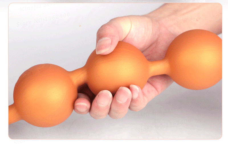 Super longo luminoso ovo spawn formação anal contas profundo vaginal ânus dilatador enorme silicone cauda butt plug brinquedos sexuais para homens