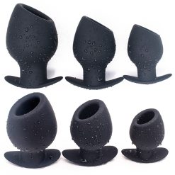 Sex shop silicone oco contas anais chuveiro macio buttplug ânus dilatador enemador espéculo sm adulto brinquedos sexuais para homens Inserção