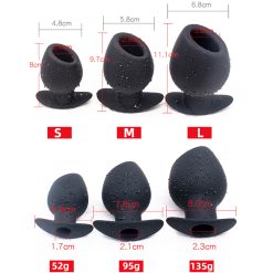 Sex shop silicone oco contas anais chuveiro macio buttplug ânus dilatador enemador espéculo sm adulto brinquedos sexuais para homens Inserção