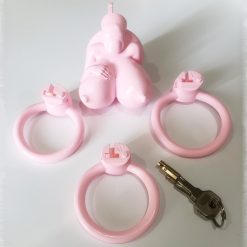 2023 novo rosa castidade gaiolas rosa resina castidade para sissy masculino castidade dispositivos sissy cores resina castidade dispositivo peitos grandes Cintos de Castidade