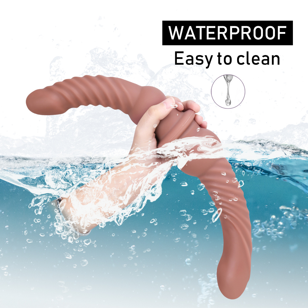 Dupla penetração grossa dildo strapon para casais lésbicas longo dois cabeças terminou falos masturbação anal mulher para o homem