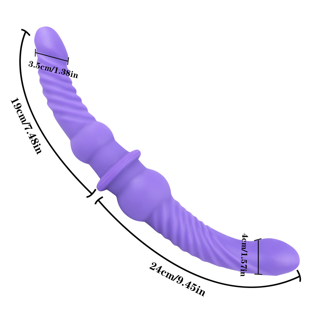 Dupla penetração grossa dildo strapon para casais lésbicas longo dois cabeças terminou falos masturbação anal mulher para o homem