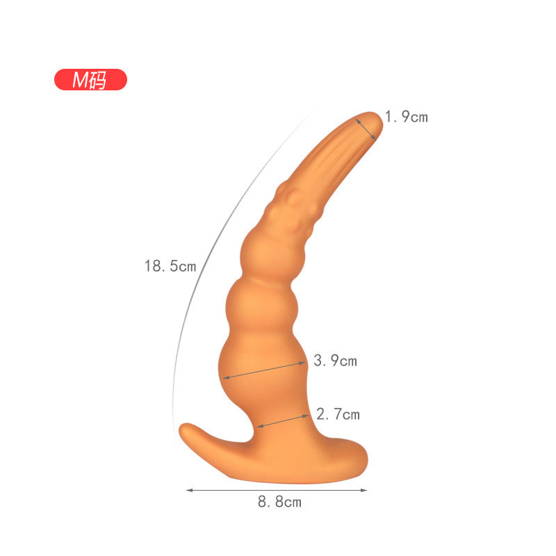 Plug Anal Triple Estimulador Próstata Grande Silicone Macio Trainner