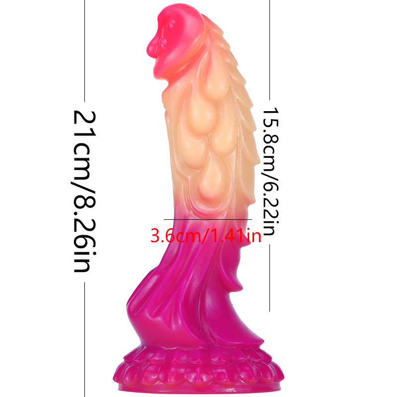 Dildo monstro efeito pele ralista com ventosa-dildo fantasia dragão cor da carne-dildo silicone hentai grande e largo