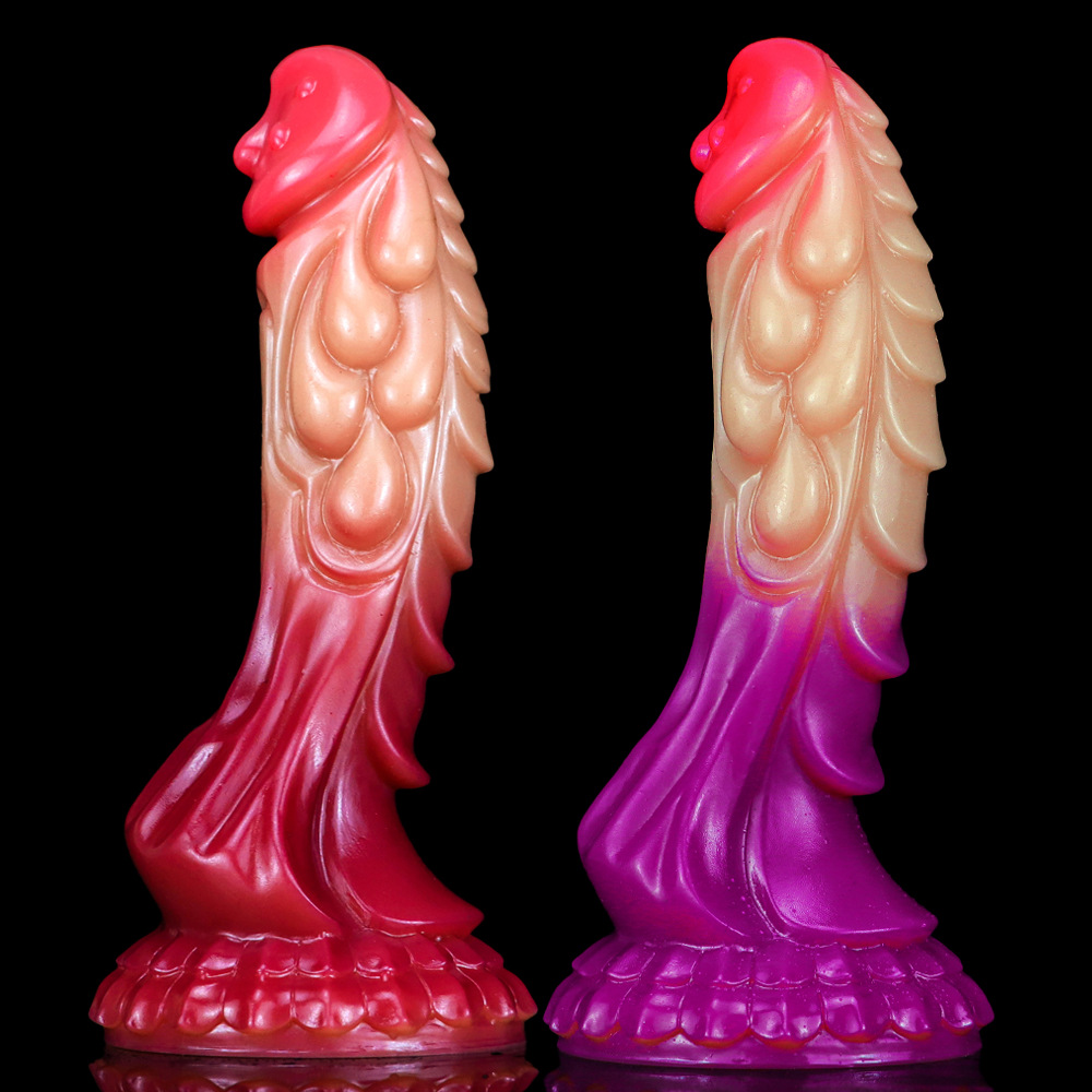 Dildo monstro efeito pele ralista com ventosa-dildo fantasia dragão cor da carne-dildo silicone hentai grande e largo