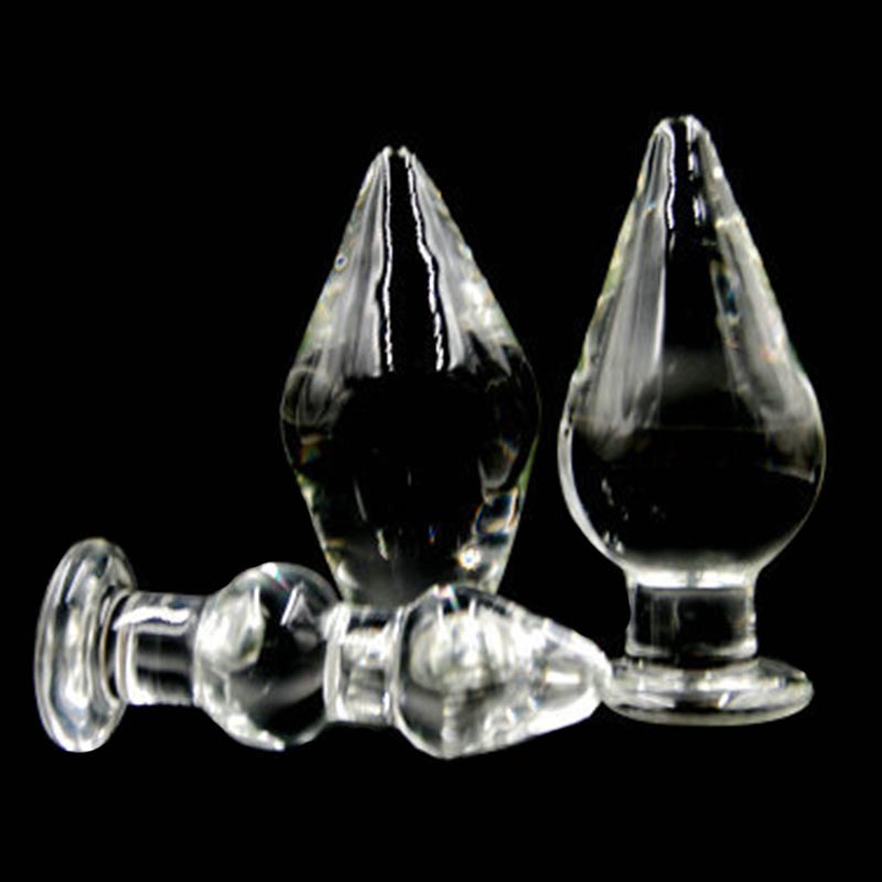 80mm grande cristal vibrador pyrex vidro anal butt plug talão vagina dildo adulto próstata g-ponto masturbação brinquedo do sexo para homens femininos gay
