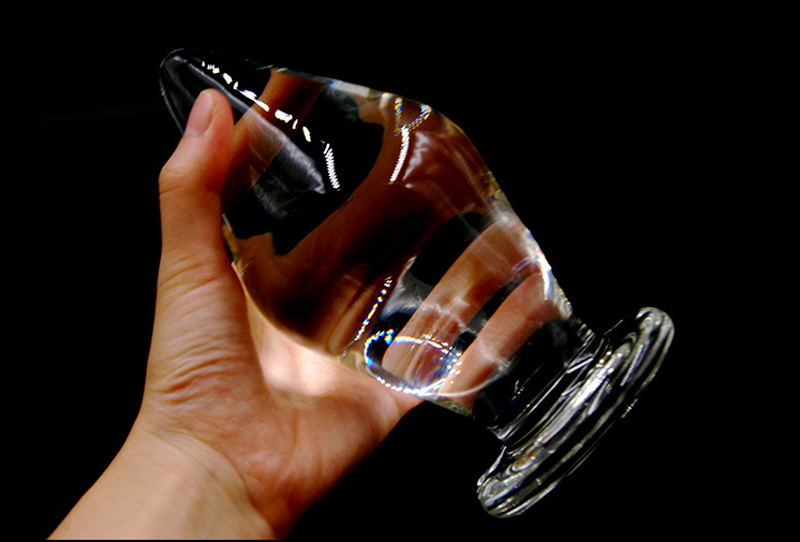 80mm grande cristal vibrador pyrex vidro anal butt plug talão vagina dildo adulto próstata g-ponto masturbação brinquedo do sexo para homens femininos gay