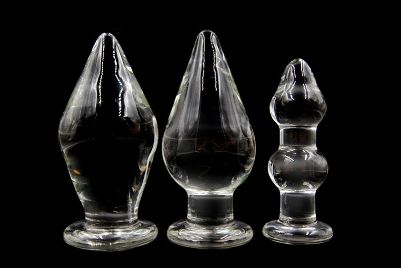 80mm grande cristal vibrador pyrex vidro anal butt plug talão vagina dildo adulto próstata g-ponto masturbação brinquedo do sexo para homens femininos gay