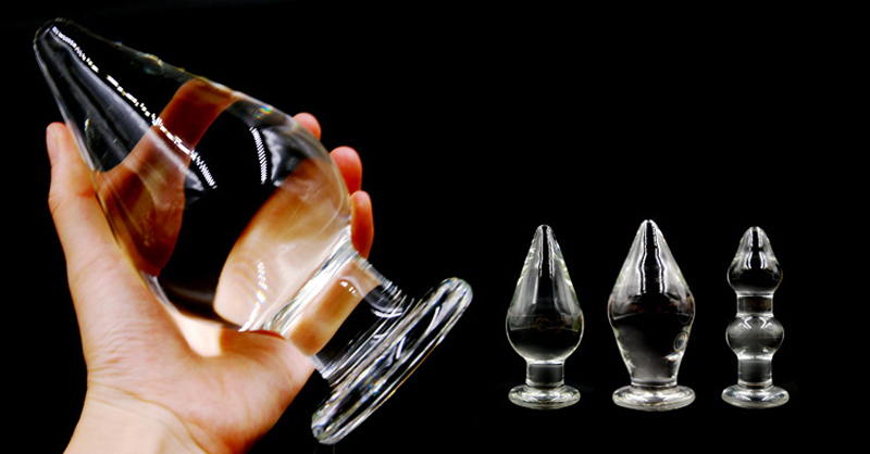 80mm grande cristal vibrador pyrex vidro anal butt plug talão vagina dildo adulto próstata g-ponto masturbação brinquedo do sexo para homens femininos gay