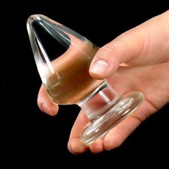 Plugue anal de vidro cristal, 6cm, grande plugue vaginal, plug anal de prazer anal, varinha, brinquedos para mulheres, produtos para sexo feminino, masculino Inserção