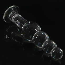Plugue anal para masturbação anal, plugue grande de cristal para homens e mulheres, multicamada de vidro Inserção