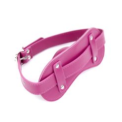 Bloqueador de boca de couro para flertar vermelho para casais BDSM Mordaça