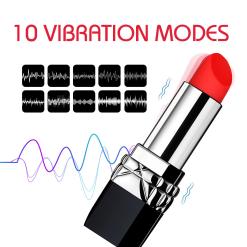 10 modos de bala vibrador batom forma, clitóris estimulador lambendo brinquedo para mulher g local clitóris vaginal vibrando, MS-51 Vibradores