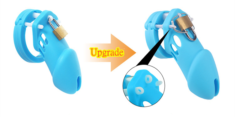 2023 atualizar dispositivo de castidade masculina de silicone macio, gaiola de galo, anéis de pênis, bloqueio de pênis, cinto de castidade, bdsm brinquedos sexuais adultos para homens gay