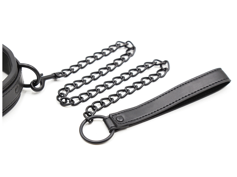 3pcs conjunto de bondage bdsm bdsm colar de couro escravo algemas de sexo polícia anklecuffs brinquedo sexual para mulher casais bondage kit