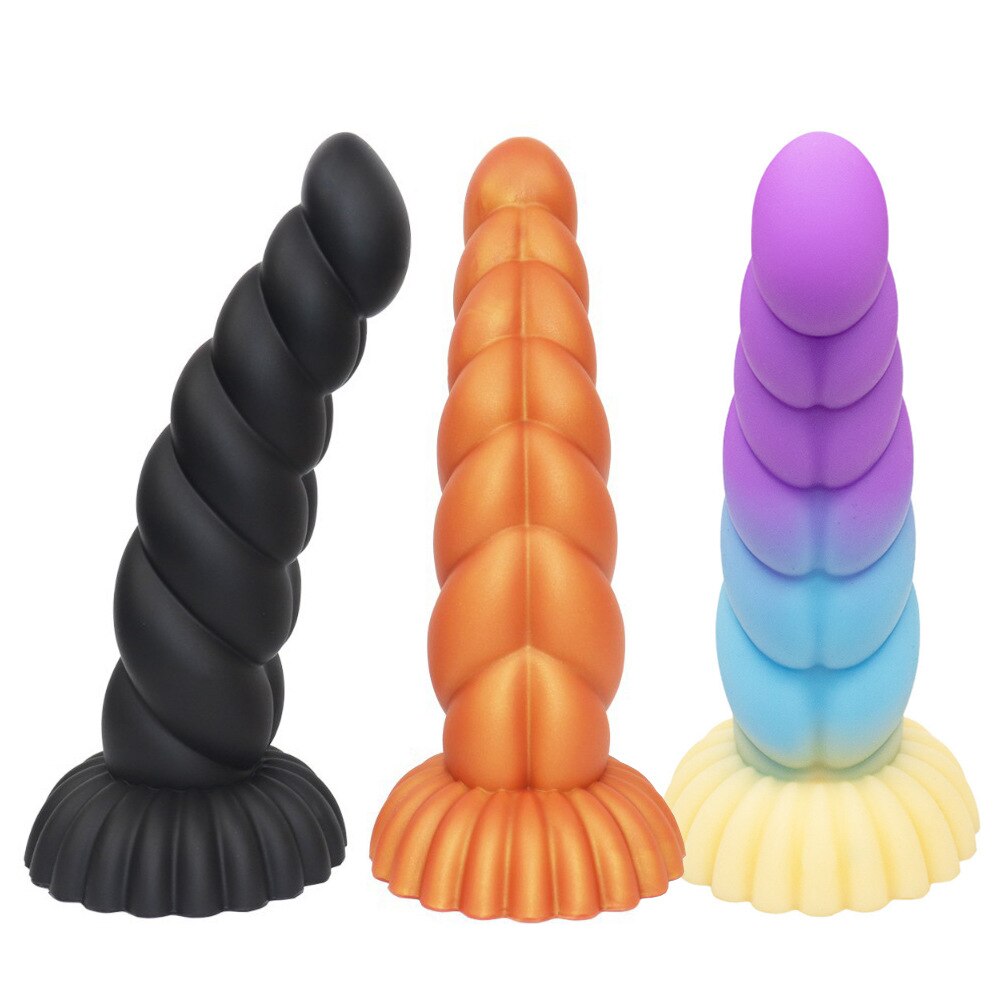 14cm rosqueado vibrador com ventosa brilho no escuro colorido pênis para iniciantes do sexo feminino masturbador iniciante anal plug brinquedo