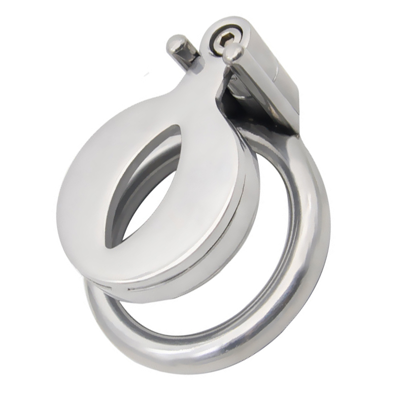 2021 super pequeno plana pássaro castidade gaiola masculino aço inoxidável dispositivos de castidade cinto erótico sexo brinquedos para homens pênis bloqueio galo anel Cintos de Castidade