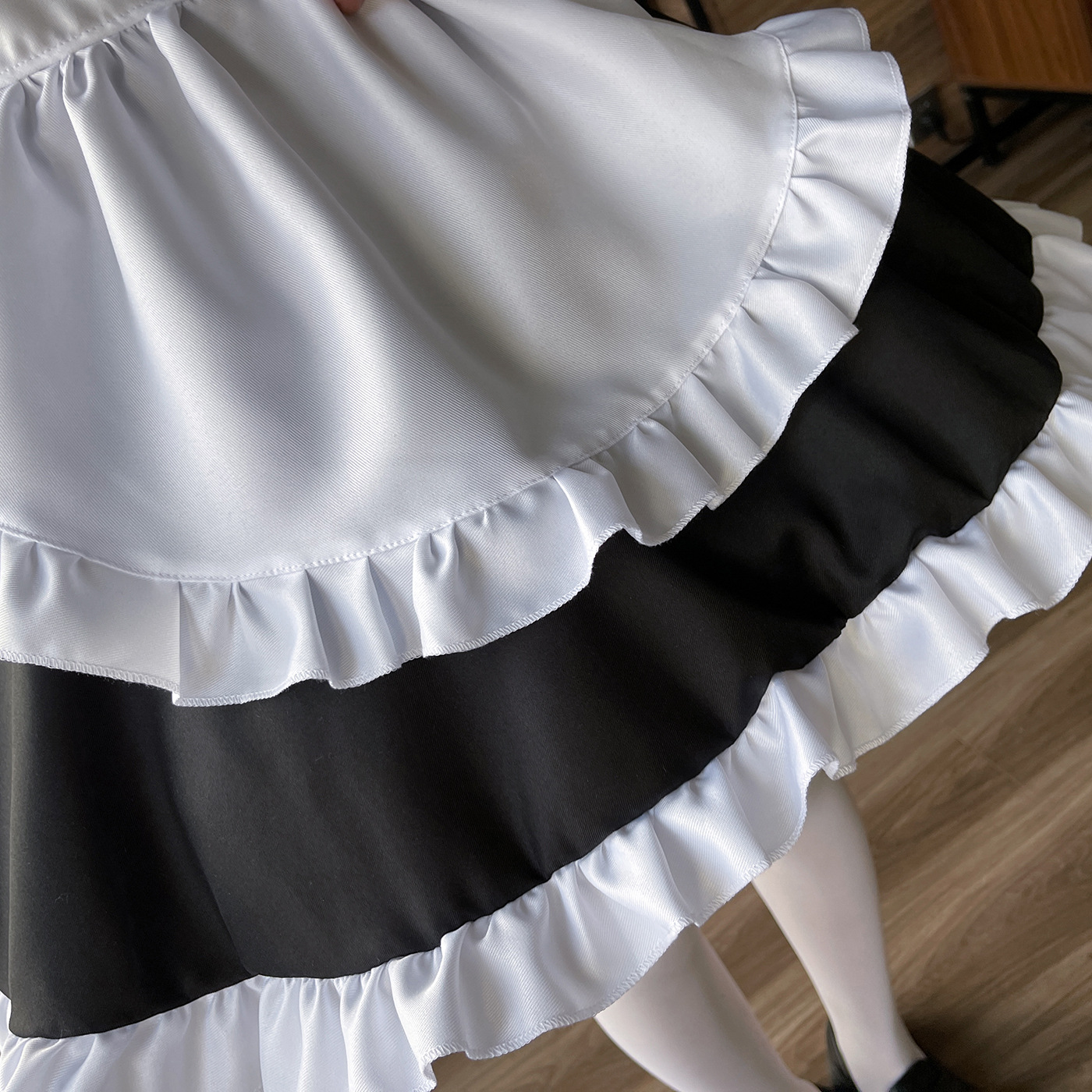 2022 preto bonito lolita empregada doméstica francesa vestido meninas mulher amine cosplay traje empregada doméstica festa trajes palco demônio slayer