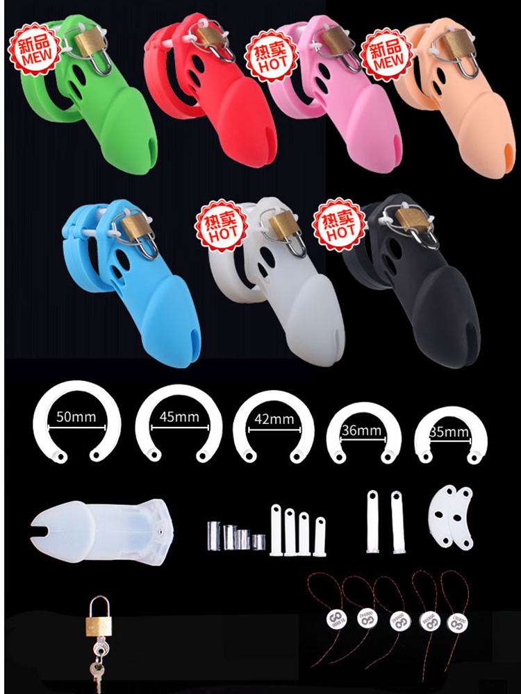 2023 atualizar dispositivo de castidade masculina de silicone macio, gaiola de galo, anéis de pênis, bloqueio de pênis, cinto de castidade, bdsm brinquedos sexuais adultos para homens gay