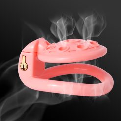 3d impresso dispositivo de castidade masculino minúsculo ufo bdsm galo gaiola com anel curvo adulto erótico pênis bloqueio sissy gay brinquedos sexuais para homens 18 + Cintos de Castidade
