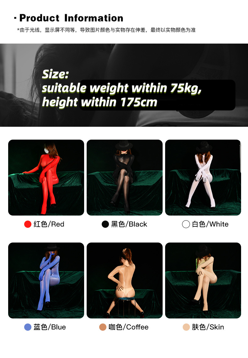 8d brilhante ultra-fino aberto virilha corpo inteiro meias 8d sem costura brilhante bodysuit sexy apertado mais tamanho envolvimento completo de dedos