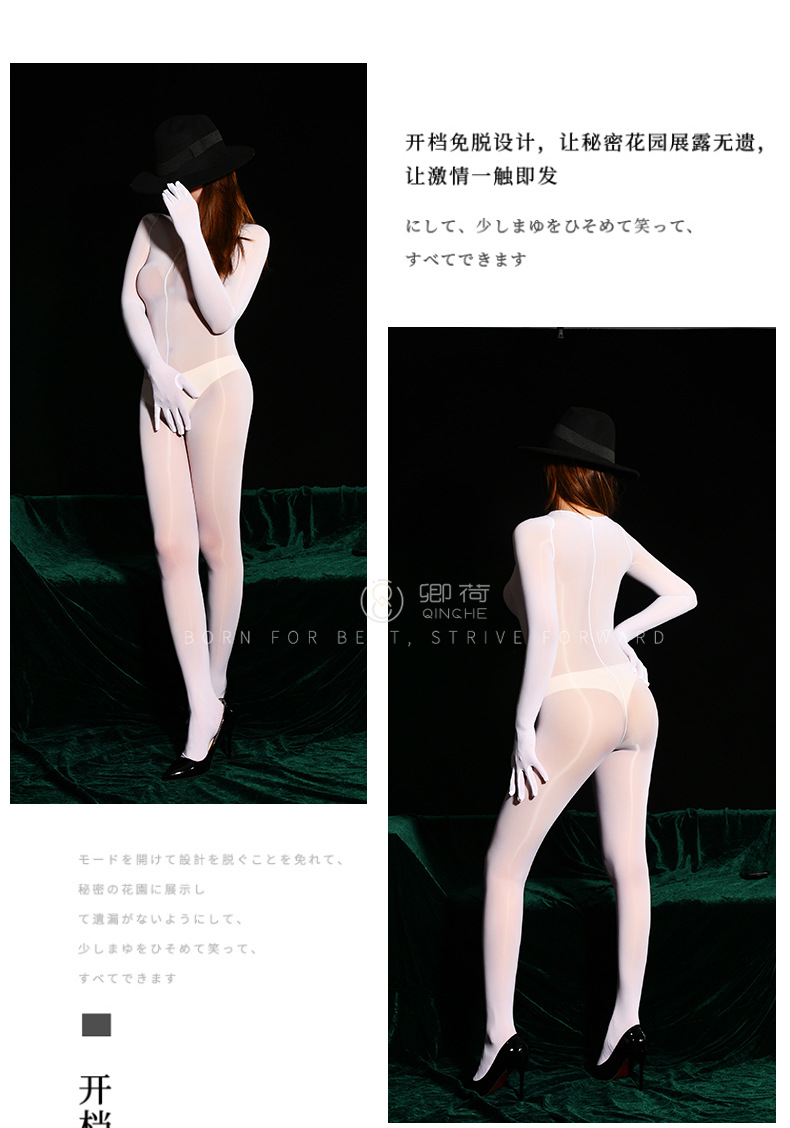 8d brilhante ultra-fino aberto virilha corpo inteiro meias 8d sem costura brilhante bodysuit sexy apertado mais tamanho envolvimento completo de dedos