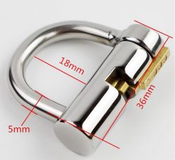 Aço inoxidável 5mm pa bloqueio glans piercing masculino dispositivo de castidade sexo brinquedos para masculino fixação de pênis bloqueio de castidade. Cintos de Castidade