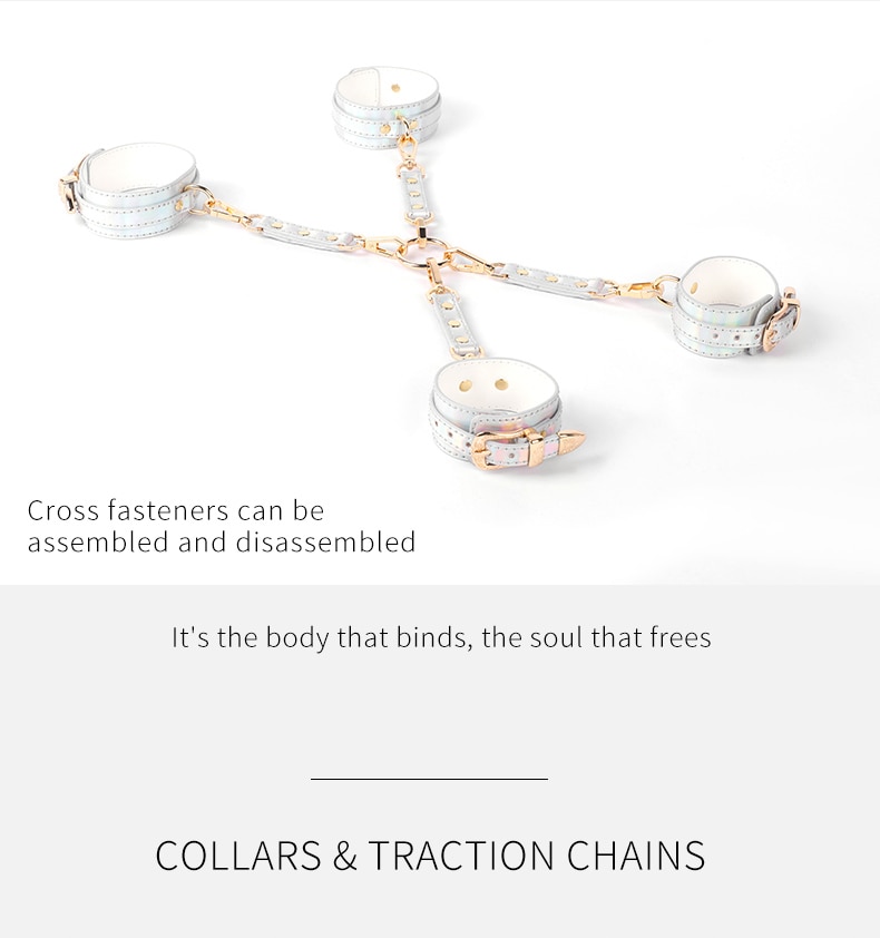 Bdsm brilhante de couro sexy conjunto cama bondage kits restrição algemas colar mordaça máscara de olho brinquedos sexuais para casais adultos