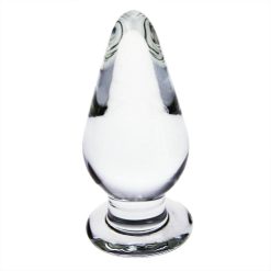 Brinquedos do sexo anal do plugue de vidro puro claro para a mulher lésbica g ponto esguicho cristal bin bala estimulação da próstata ânus buttplug Inserção