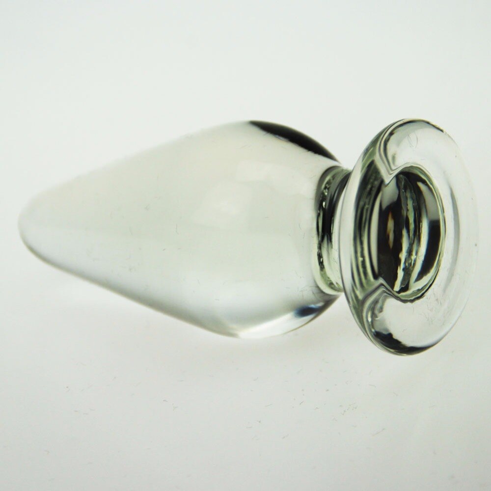 Brinquedos do sexo anal do plugue de vidro puro claro para a mulher lésbica g ponto esguicho cristal bin bala estimulação da próstata ânus buttplug