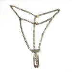 Calças De Castidade Em Forma De Aço Inoxidável para As Mulheres BDSM Anti Batota Chastity Restrições Adulto Erótico Produto Sex Toy Para As Mulheres Cintos de Castidade