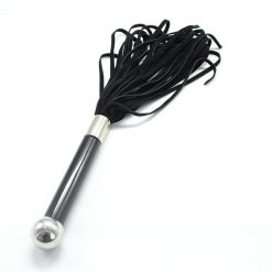 Chicote de flopremium para treinamento de cavalo, flode camurça com cabo acrílico e bola de ferro BDSM Chicote