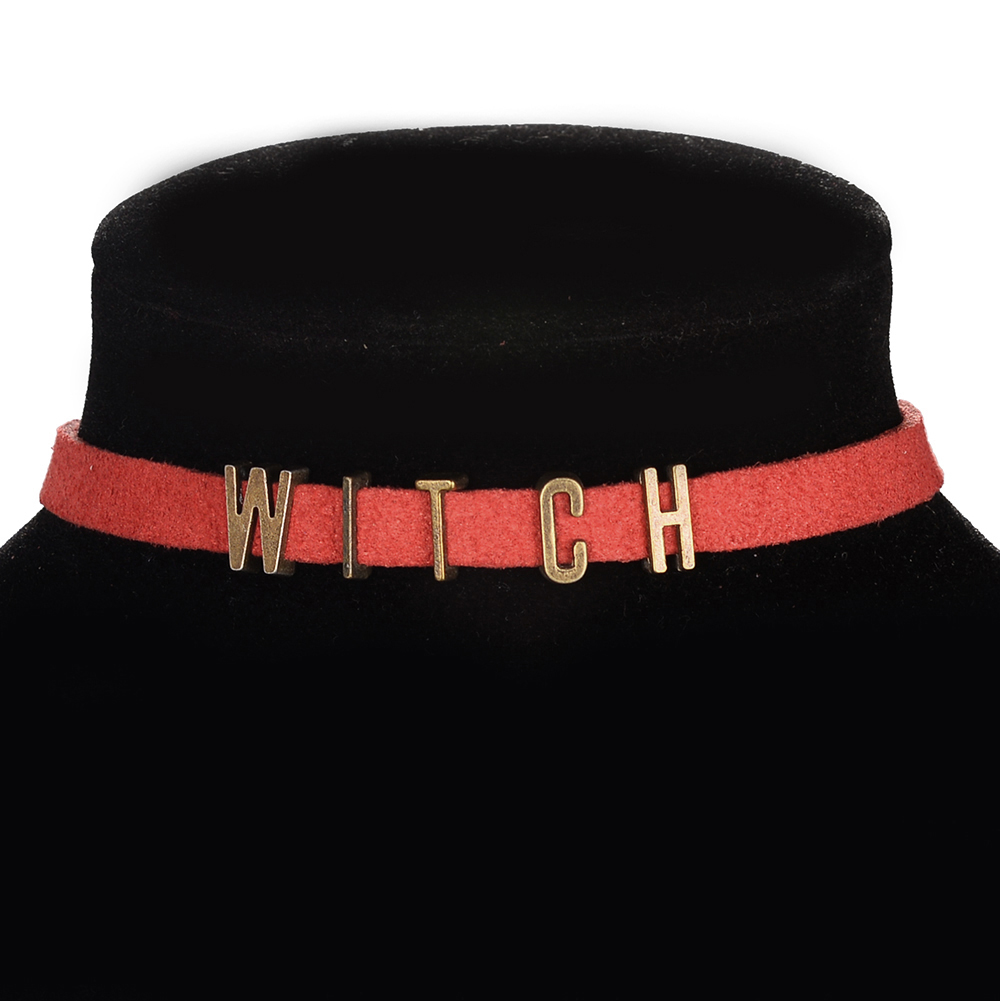 Colar com letras personalizadas, colar estilo vintage de veludo com figuras escritas, na cor preta, marrom, para mulheres, desenho amor, bruxa, faça você mesmo, nome, carta