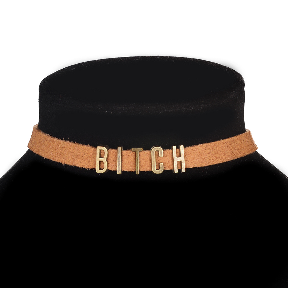 Colar com letras personalizadas, colar estilo vintage de veludo com figuras escritas, na cor preta, marrom, para mulheres, desenho amor, bruxa, faça você mesmo, nome, carta