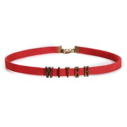 Colar com letras personalizadas, colar estilo vintage de veludo com figuras escritas, na cor preta, marrom, para mulheres, desenho amor, bruxa, faça você mesmo, nome, carta Vestuário