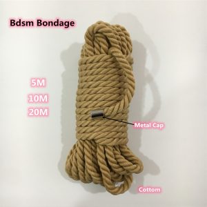 Corda de algodão japonesa de alta qualidade, bondage, brinquedos sexuais para homens e mulheres, jogos adultos, bdsm, restrição corporal, escravo, cosplay, flertar BDSM Bondage