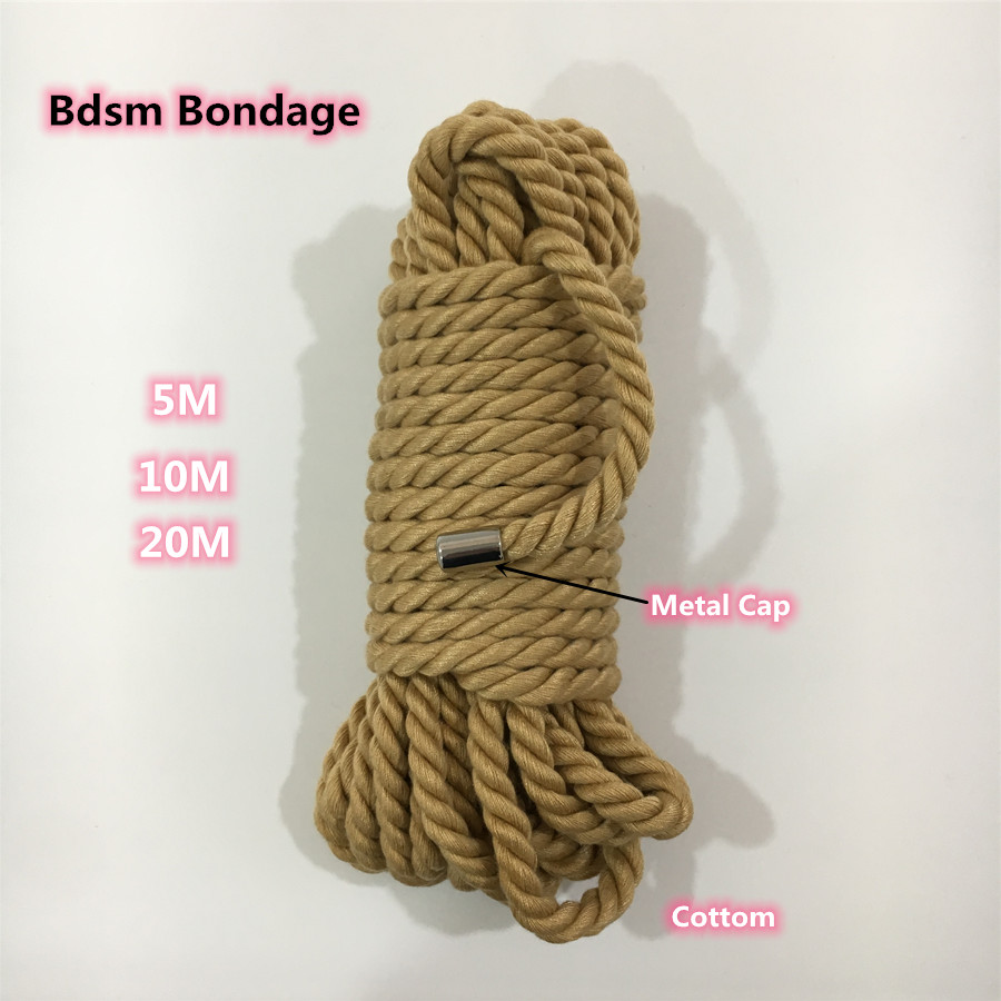 Corda de algodão japonesa de alta qualidade, bondage, brinquedos sexuais para homens e mulheres, jogos adultos, bdsm, restrição corporal, escravo, cosplay, flertar BDSM Bondage