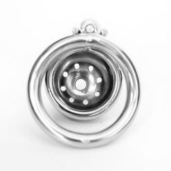 Dispositivo de castidade masculino, trava parafuso de aço inoxidável super pequena gaiola de castidade trava peniana anéis penianos brinquedos sexuais para homens Cintos de Castidade