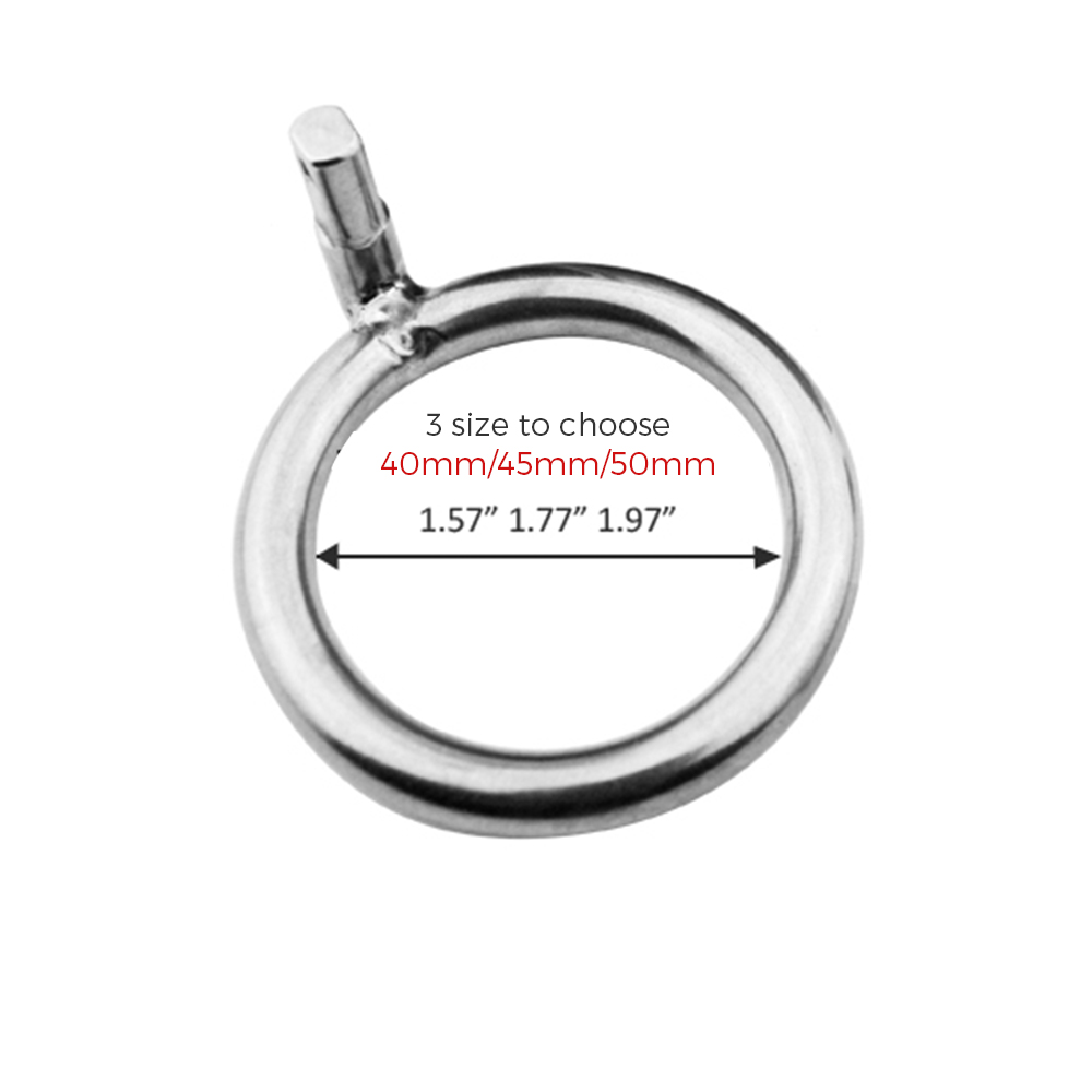 Dispositivo para gaiola de castidade, brinquedos sexuais em aço inoxidável autêntico, metal, manga para pênis, trava de anel, gaiola de pau, bdsm para homens gays