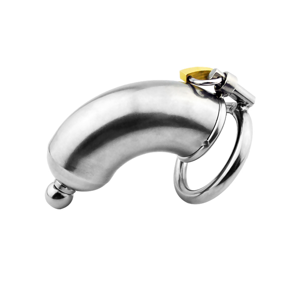 Dispositivo para gaiola de castidade, brinquedos sexuais em aço inoxidável autêntico, metal, manga para pênis, trava de anel, gaiola de pau, bdsm para homens gays