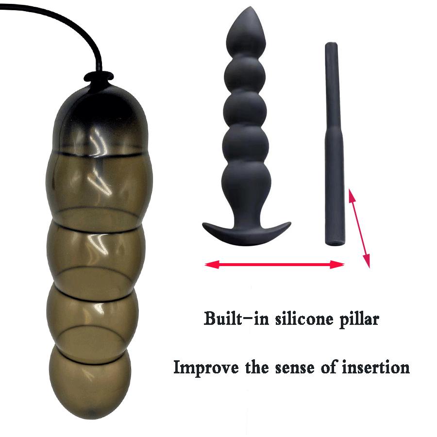 Enorme inflável butt plug anal bolas dilatador ânus bomba vagina propagador brinquedo sexo vibrador preto silicone anal plug próstata orgasmo