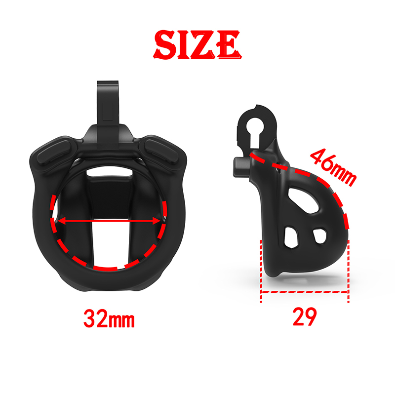 Mais recente Cobra Masculino Castidade Dispositivo, Super Mini Galo Gaiola Com 4 Anéis De Pênis, Penis Cage, Bloqueio de castidade, BDSM Sex Toys Para Homens Gay