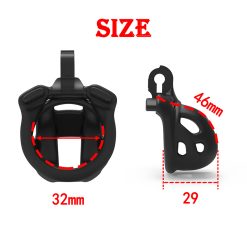 Mais recente Cobra Masculino Castidade Dispositivo, Super Mini Galo Gaiola Com 4 Anéis De Pênis, Penis Cage, Bloqueio de castidade, BDSM Sex Toys Para Homens Gay Cintos de Castidade