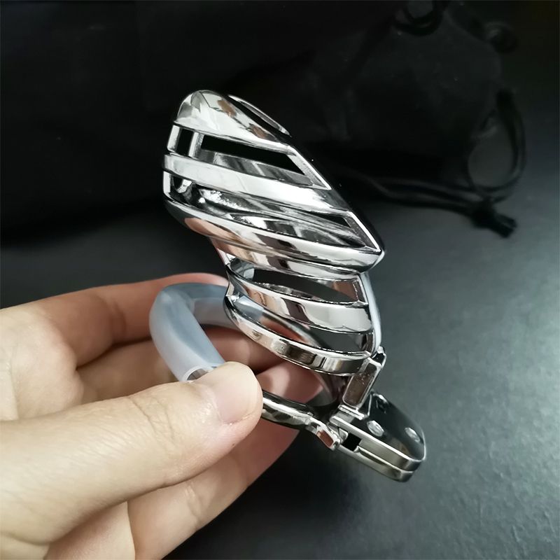 Novo 30-50mm ajustável pênis anel galo gaiola de castidade metal masculino dispositivo de castidade evitar masturbação produtos brinquedos sexuais para homens