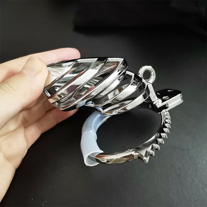 Novo 30-50mm ajustável pênis anel galo gaiola de castidade metal masculino dispositivo de castidade evitar masturbação produtos brinquedos sexuais para homens