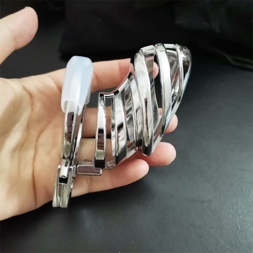 Novo 30-50mm ajustável pênis anel galo gaiola de castidade metal masculino dispositivo de castidade evitar masturbação produtos brinquedos sexuais para homens Cintos de Castidade
